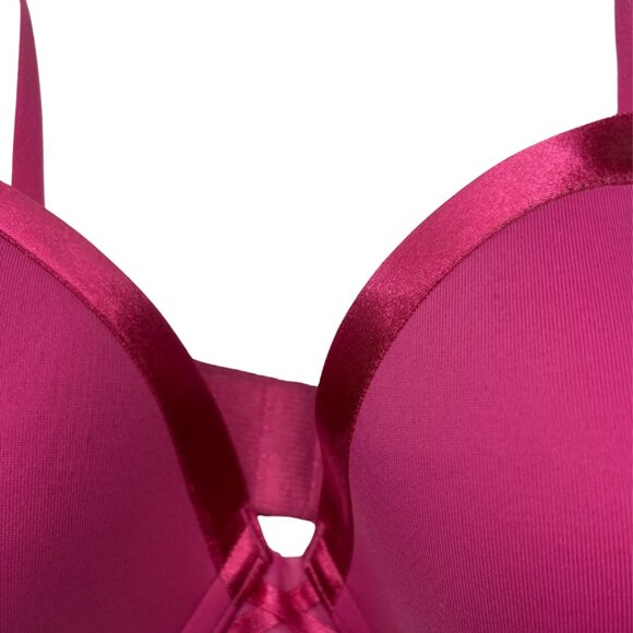 NWT Triumph Satin Trim Contour Underwire Bra – 38B (Fuchsia Rose) - Picture 2 of 7